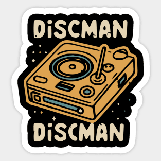 Discman design Sticker